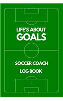 Soccer Coach Log Book - Court Cover