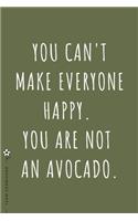 TEAM HERBIVORE You can't make everyone happy You are not an avocado