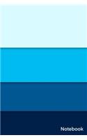 Notebook: Simple And Elegant eye pleasing colorful Notebook Colors: Oyster Bay-Cerulean-Bahama Blue-Prussian Blue/Lined and numbred Notebook / Journal Gift, 1