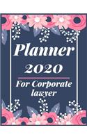 Planner 2020 for Corporate lawyer