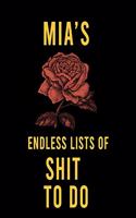 Mia's Endless Lists of Shit to do