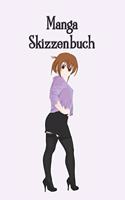 Manga Skizzenbuch: Anime - Comic - Zeichenbuch - Notizbuch - Kunst- / Zeichenblock - 6x9 (ca. DIN A5) - 120 Seiten - Softcover