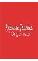 Expense Tracker Organizer: Red Journal Easy Tracker for Personal Expenses Record - Great for Travel Cost and Family Trip - 6x9 110 pages