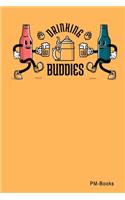 Drinking Buddies: Kariertes A5 Notizbuch oder Heft für Schüler, Studenten und Erwachsene