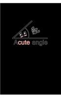 Acute Angle: Hangman Puzzles - Mini Game - Clever Kids - 110 Lined Pages - 6 X 9 In - 15.24 X 22.86 Cm - Single Player - Funny Great Gift