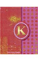 2020-2024 5 Year Monthly Planner: Initial Monogram Letter K 60 Months Calendar, 5 Year Agenda Schedule Organizer, Logbook and Personalized Journal
