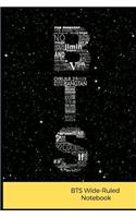 Bts Wide-Ruled Notebook