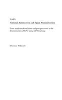 Error Analysis of Real Time and Post Processed or Bit Determination of Gfo Using GPS Tracking