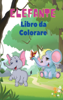 Elefante Libro da Colorare