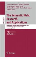 Semantic Web: Research and Applications
