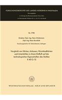 Vergleich Von Härten, Anlassen, Warmbadhärten Und Unterkühlen in Ihrem Einfluß Auf Die Technologischen Eigenschaften Des Stahles X 40 Cr 13