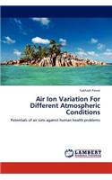 Air Ion Variation For Different Atmospheric Conditions