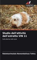 Studio dell'attività dell'estratto VIN 11
