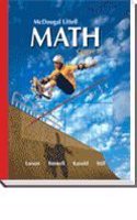 McDougal Littell Middle School Math Nevada: Student Edition Course 1 2008: Student Edition Course 1 2008