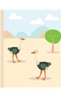 Ostrich Composition notebook