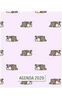 Agenda 2020: Diario Agenda Settimanale Datato con Calendario, Date da Ricordare, Obiettivi, Priorita' e spazio Appunti per i tuoi Pensieri! Weekly Planner 12 Mes