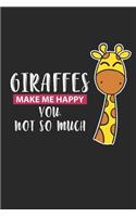 Giraffes make me happy you not so much