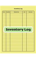 Inventory log: V.11 - Inventory Tracking Book, Inventory Management and Control, Small Business Bookkeeping / double-sided perfect binding, non-perforated