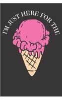 Notebook: Ice Cream College Ruled 6x9 120 Pages