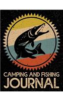 Camping And Fishing Journal: Northern Pike Logbook 8.5x11 130 Pages