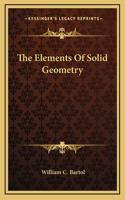 The Elements Of Solid Geometry