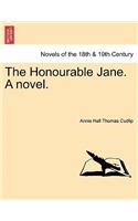 The Honourable Jane. a Novel.