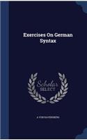 Exercises On German Syntax