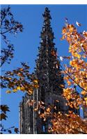View of the Ulm Cathedral in Autumn Journal: 150 Page Lined Notebook/Diary