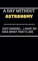 A DAY WITHOUTAstronomy JUST KIDDING...I HAVE NO