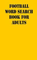 Football Word Search Book For Adults