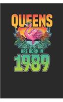 Queens Are Born In 1989: Graph Paper Notebook / Journal (6" X 9" - 5 Squares per inch - 120 Pages) - Birthday Gift Idea