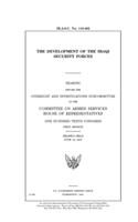The development of the Iraqi security forces