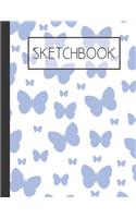Blues Butterflies Sketchbook