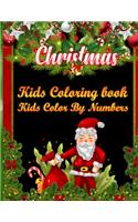 Christmas Kids Coloring Book Kids Color By Numbers