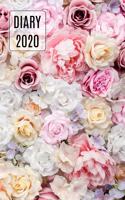 2020 Daily Diary Planner, Pretty Flowers: Three Days Per Page Full Year Planner(2 Flower)