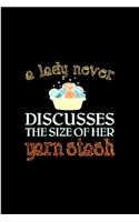 A lady never discusses the size of her yarn stash