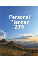 Personal Planner 2019: Organize, Plan, and Document Everything Easily - All Year Long With This Full Size (8.5 x 11 Inches) 2019 Notebook - Mountain Range