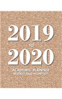 2019-2020 Academic Planner Weekly and Monthly