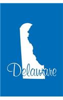 Delaware - Cobalt Blue Lined Notebook with Margins: 101 Pages, Medium Ruled, 6 x 9 Journal, Soft Cover