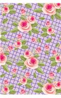 Bullet Journal Notebook Shabby Chic Roses Pattern 3