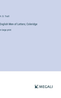 English Men of Letters; Coleridge