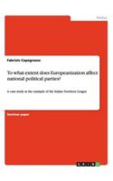 To what extent does Europeanization affect national political parties?