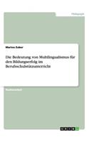 Die Bedeutung von Multilingualismus für den Bildungserfolg im Berufsschulstützunterricht