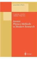 Atomic Physics Methods in Modern Research