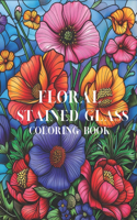 Floral Stained Glass Coloring Book