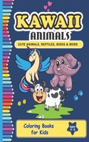Kawaii Animals Coloring Book