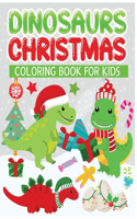 Christmas dinosaurs coloring book for kids