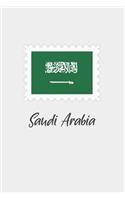 Saudi Arabia flag minimalist notebook