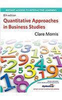 Quantitative Approaches in Business Studies