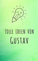 Tolle Ideen von Gustav: Kariertes Notizbuch mit 5x5 Karomuster für deinen Vornamen